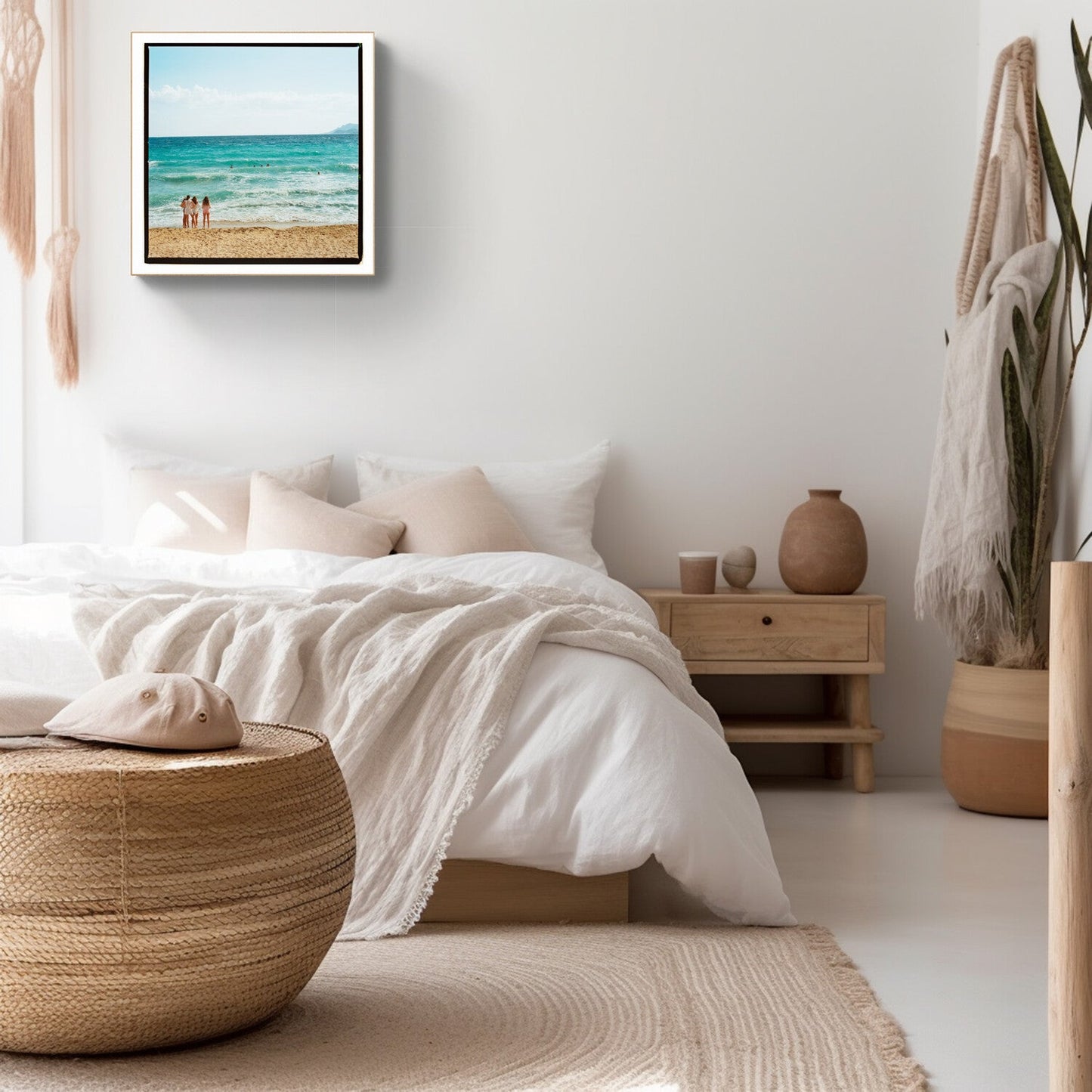 Boho Wall Art, Three girls on the beach, new beginning image Rue Paradis Art Prints