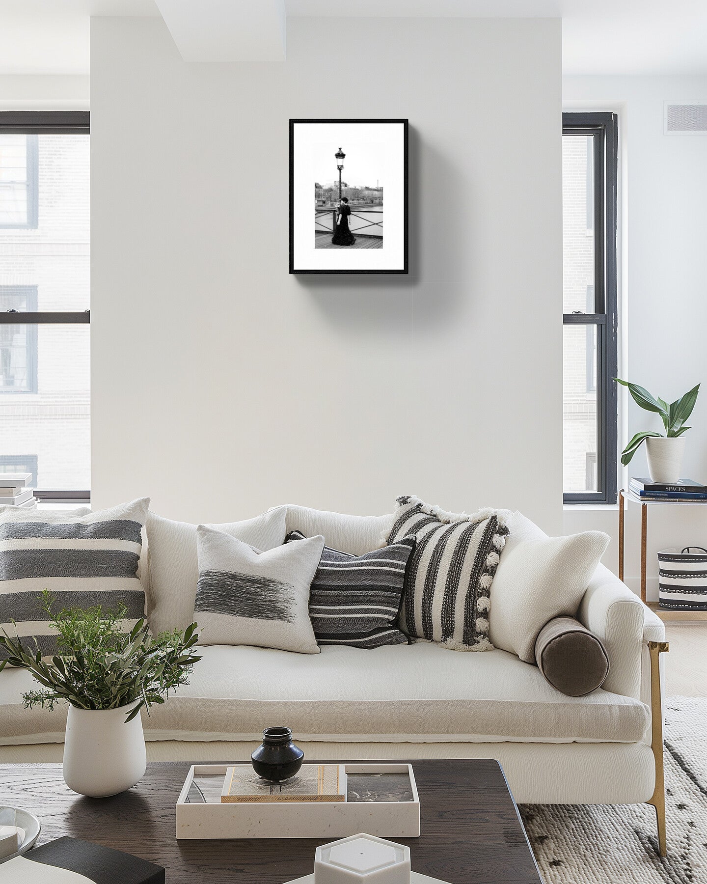 Boho Wall Decor, Dancing in Paris Art Print, black and white Rachel Vogeleisen
