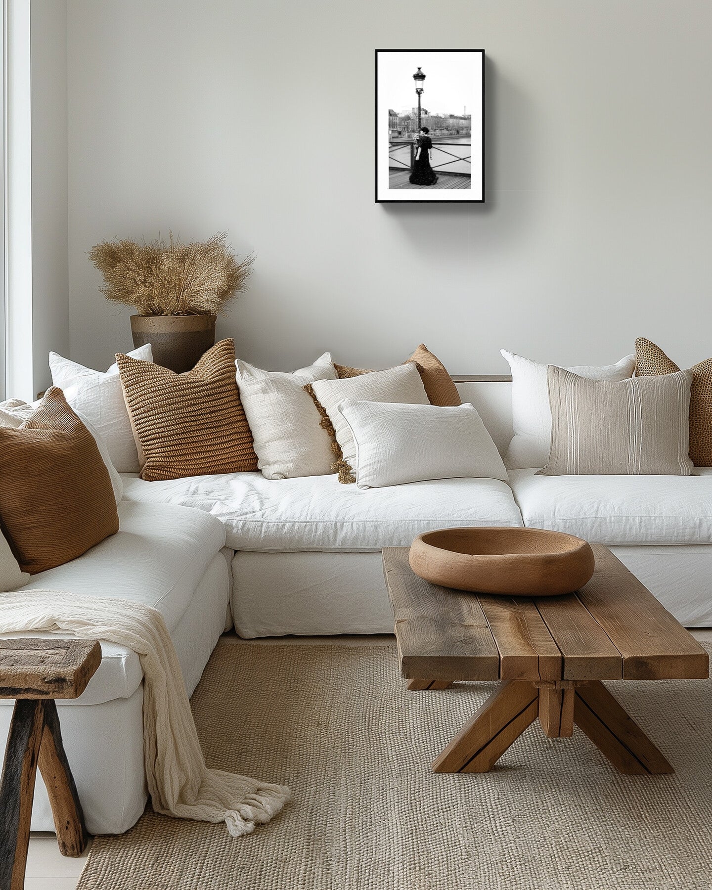 Boho Wall Decor, Dancing in Paris Art Print, black and white Rachel Vogeleisen