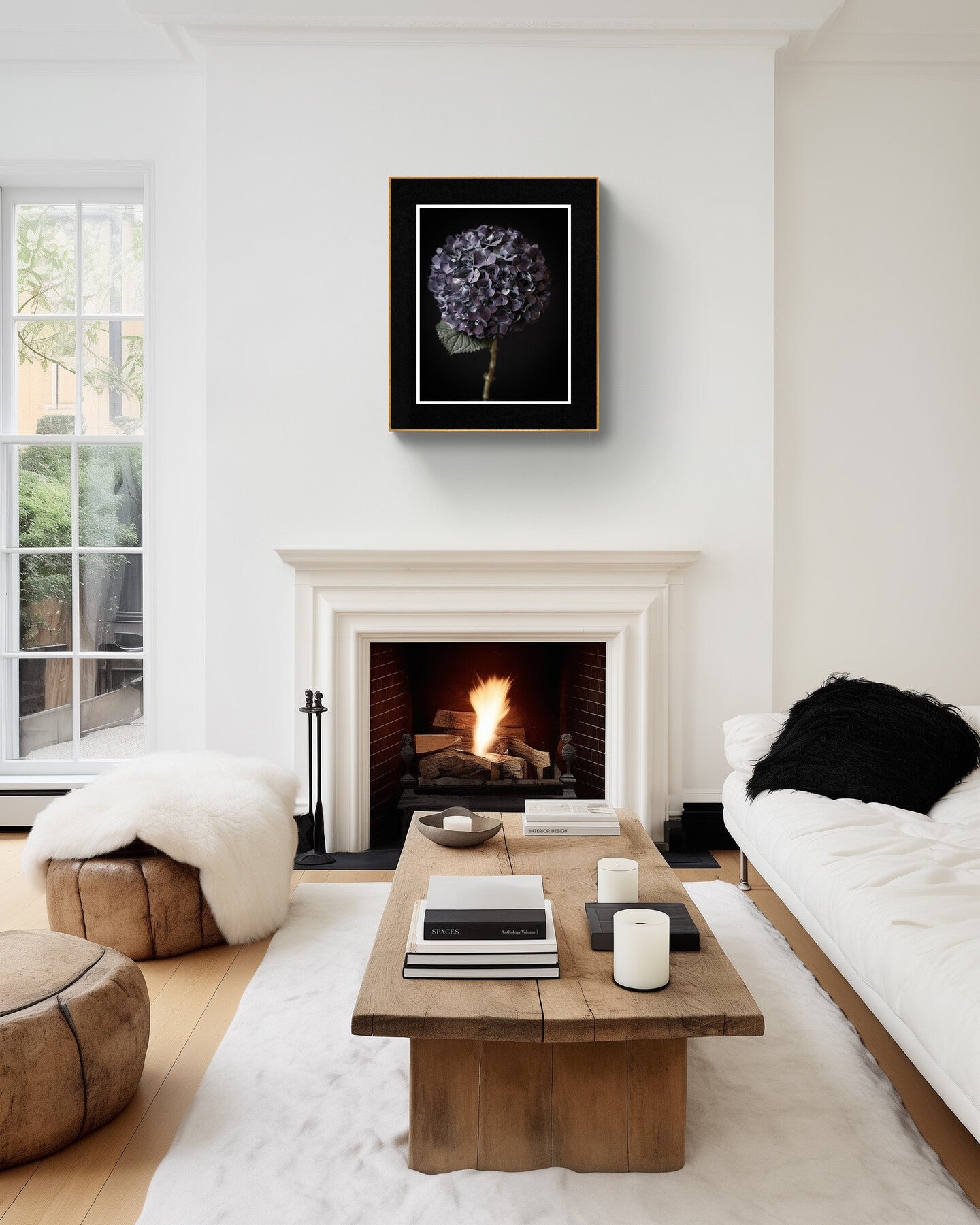 Hydrangea Flower Head Wall Art, Purple Hydrangea Wall Art Rachel Vogeleisen Prints