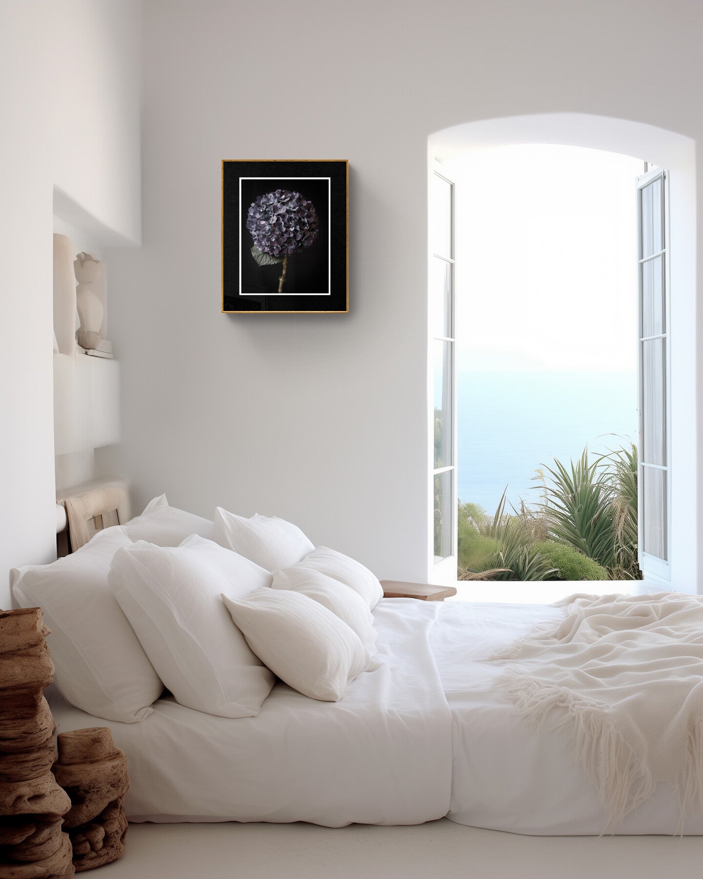Hydrangea Flower Head Wall Art, Purple Hydrangea Wall Art Rachel Vogeleisen Prints