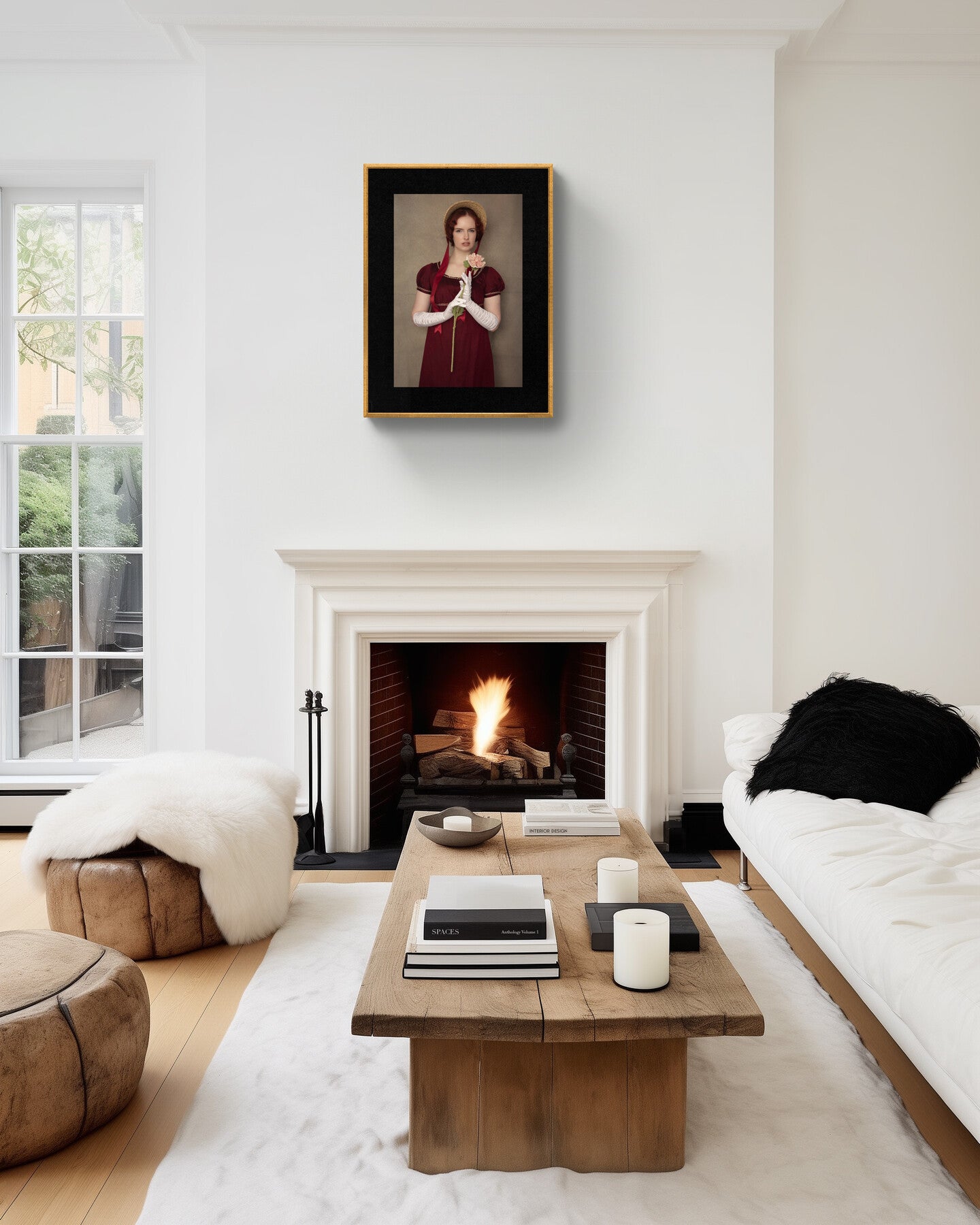 In plain sight Fine Art Portrait – A Regency rebel,Wall Art, Giclée Printlilac