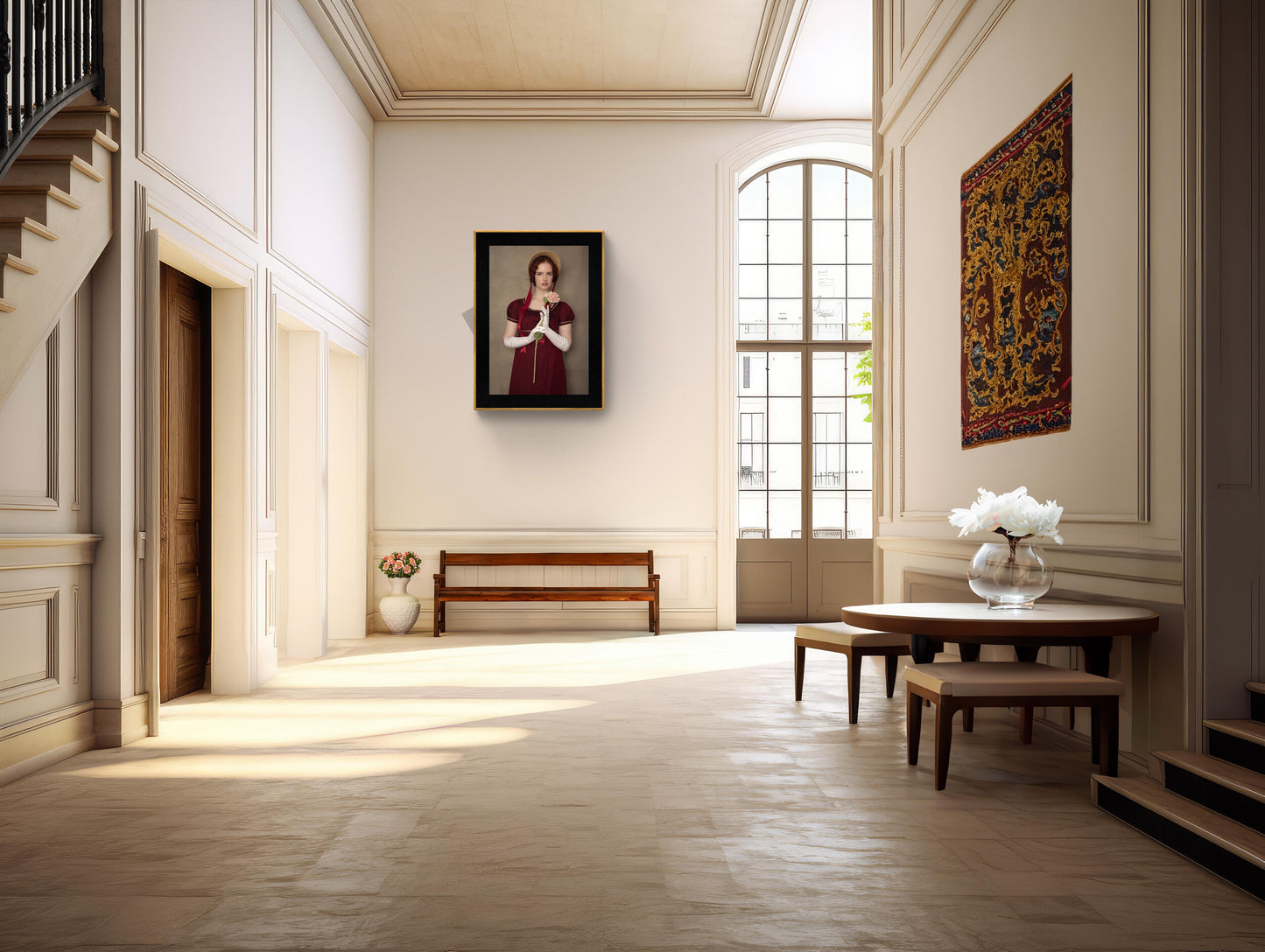 In plain sight Fine Art Portrait – A Regency rebel,Wall Art, Giclée Printlilac