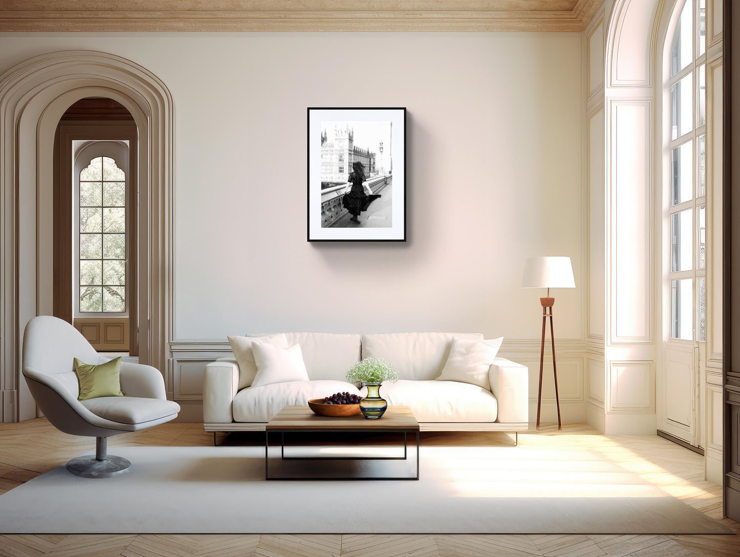 Feminine Wall Art | New Beginnings in London, Art Print | Joyful Journey Series
