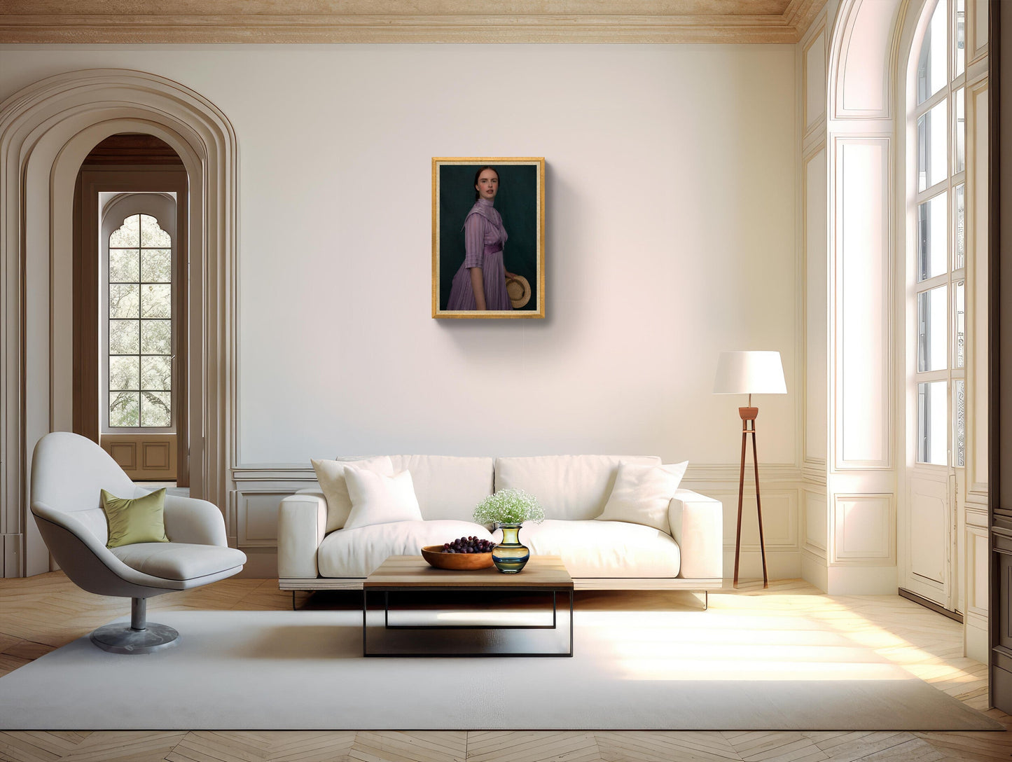 Edwardian Portrait of A Heroine, Feminine Wall Art Print Rachel Vogeleisen Prints