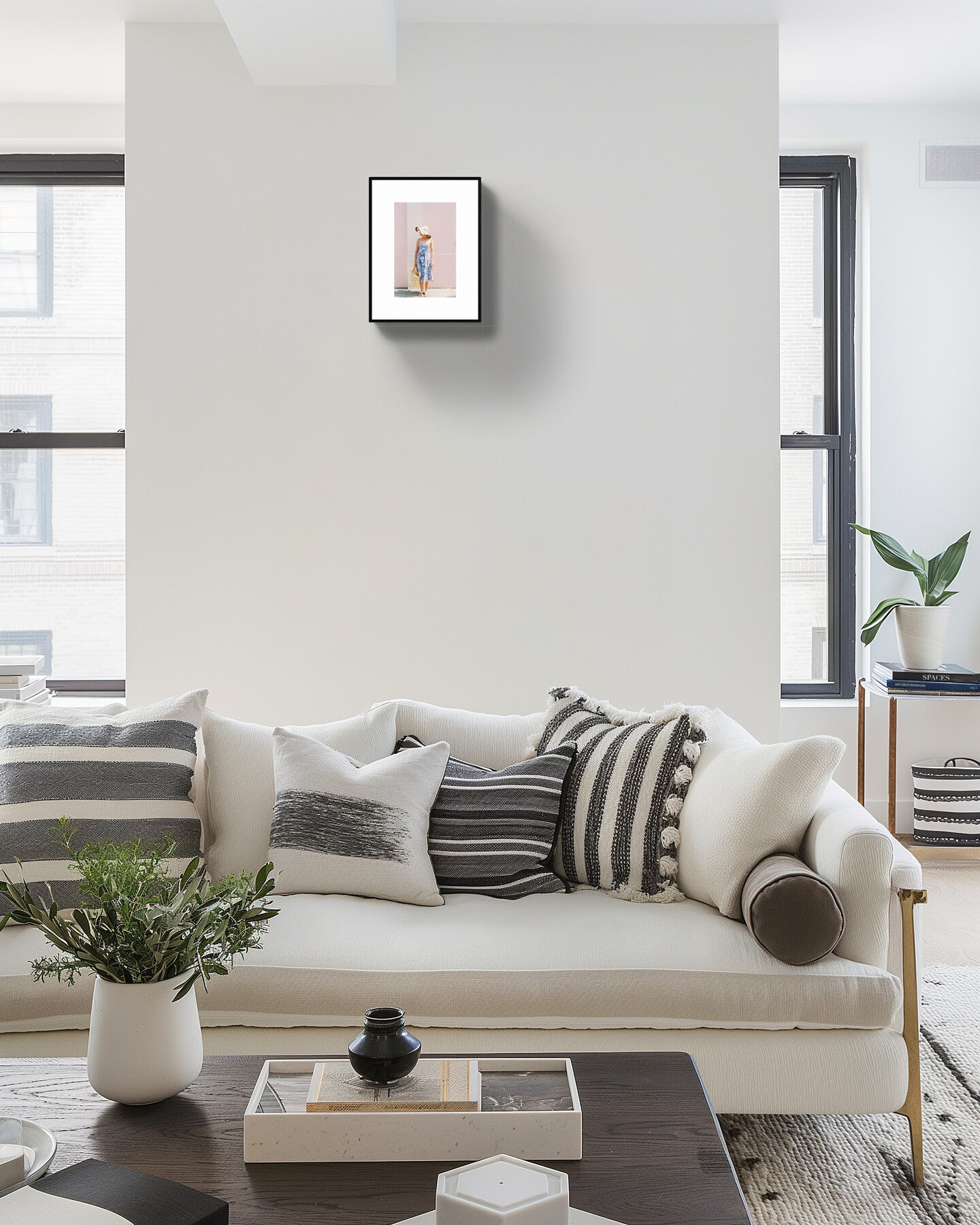 Modern Boho Wall Art: Feminine Art Print, 'The London Girl Waiting Rue Paradis Art Prints