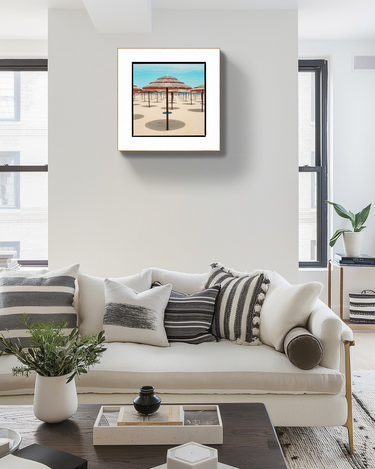 Rimini Beach Umbrella Print, Adriatic Coast Photography, Rimini Sandy Beach Eco-Friendly Wall Art,Italian seaside Gilcée print Rue Paradis Prints