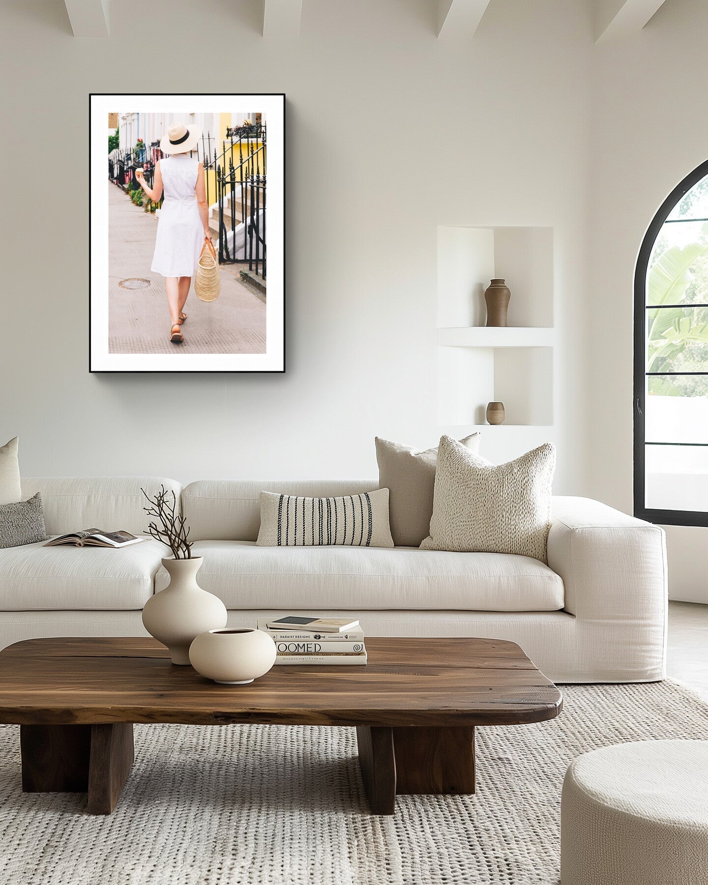 Stylish London Street Scene Wall Art - 'The London Girl' in Notting Hill Rue Paradis Prints