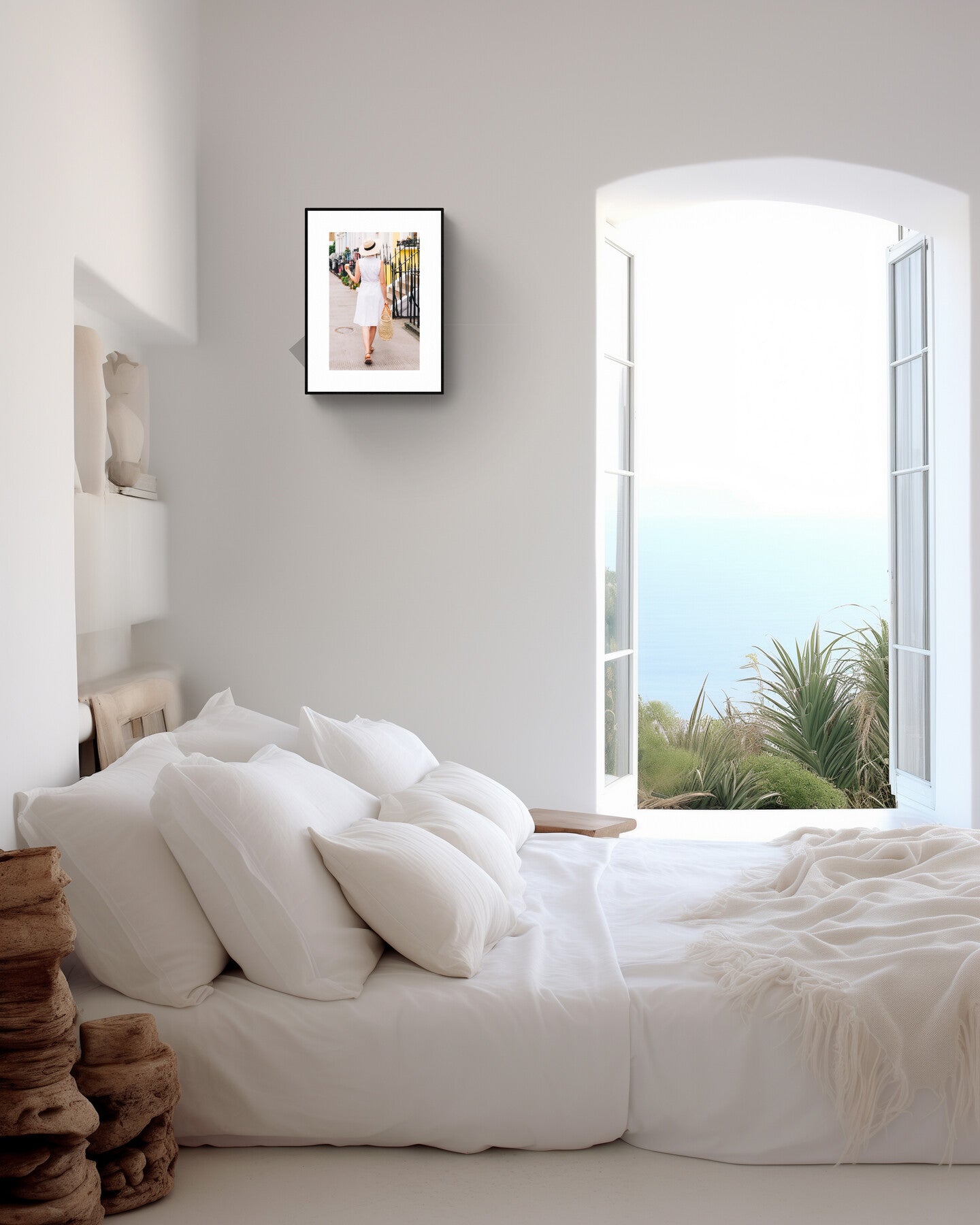 Stylish London Street Scene Wall Art - 'The London Girl' in Notting Hill Rue Paradis Prints