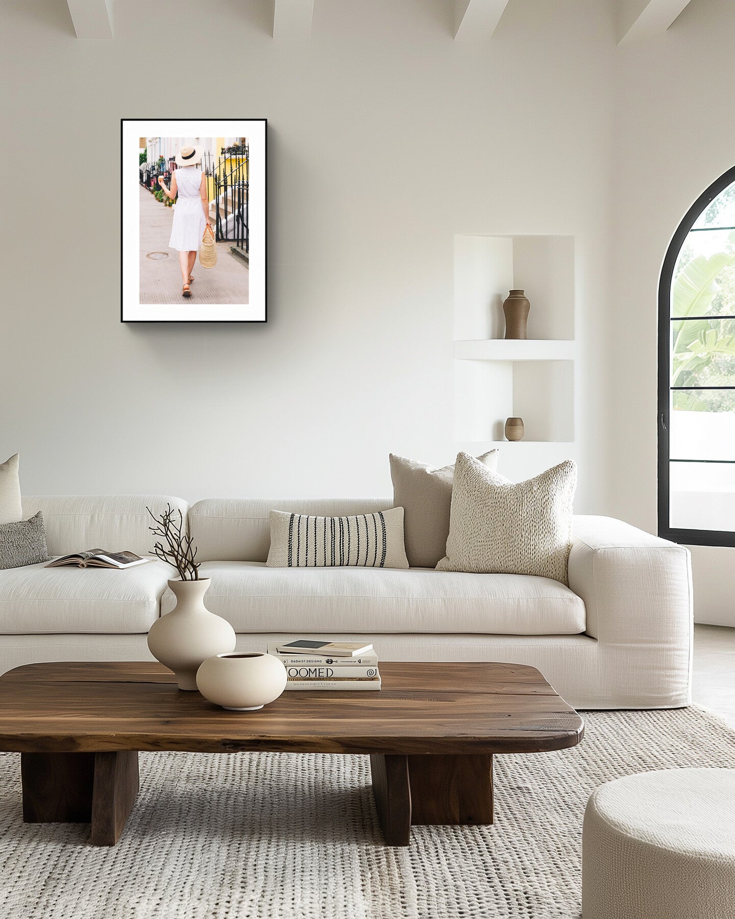 Stylish London Street Scene Wall Art - 'The London Girl' in Notting Hill Rue Paradis Prints