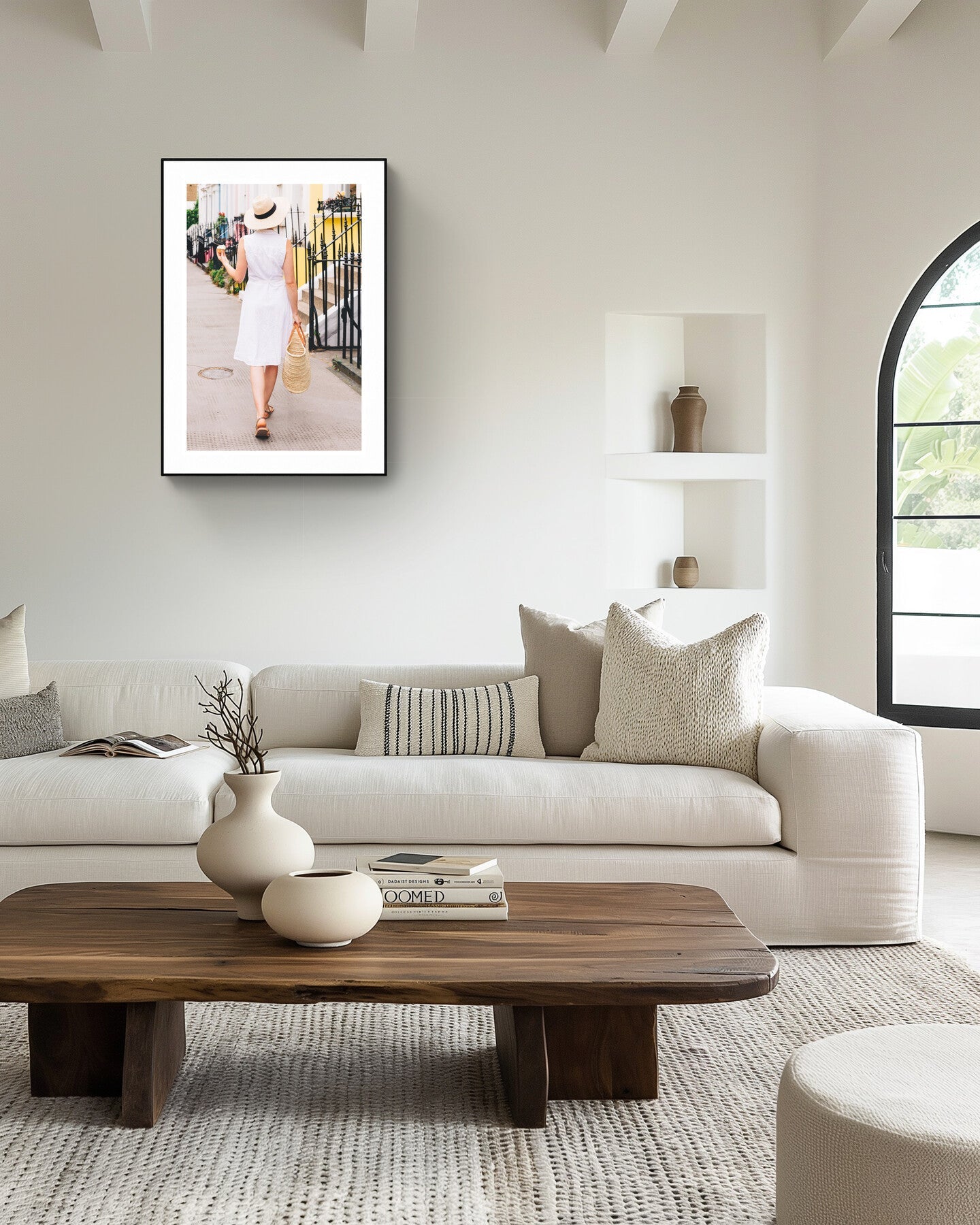 Stylish London Street Scene Wall Art - 'The London Girl' in Notting Hill Rue Paradis Prints