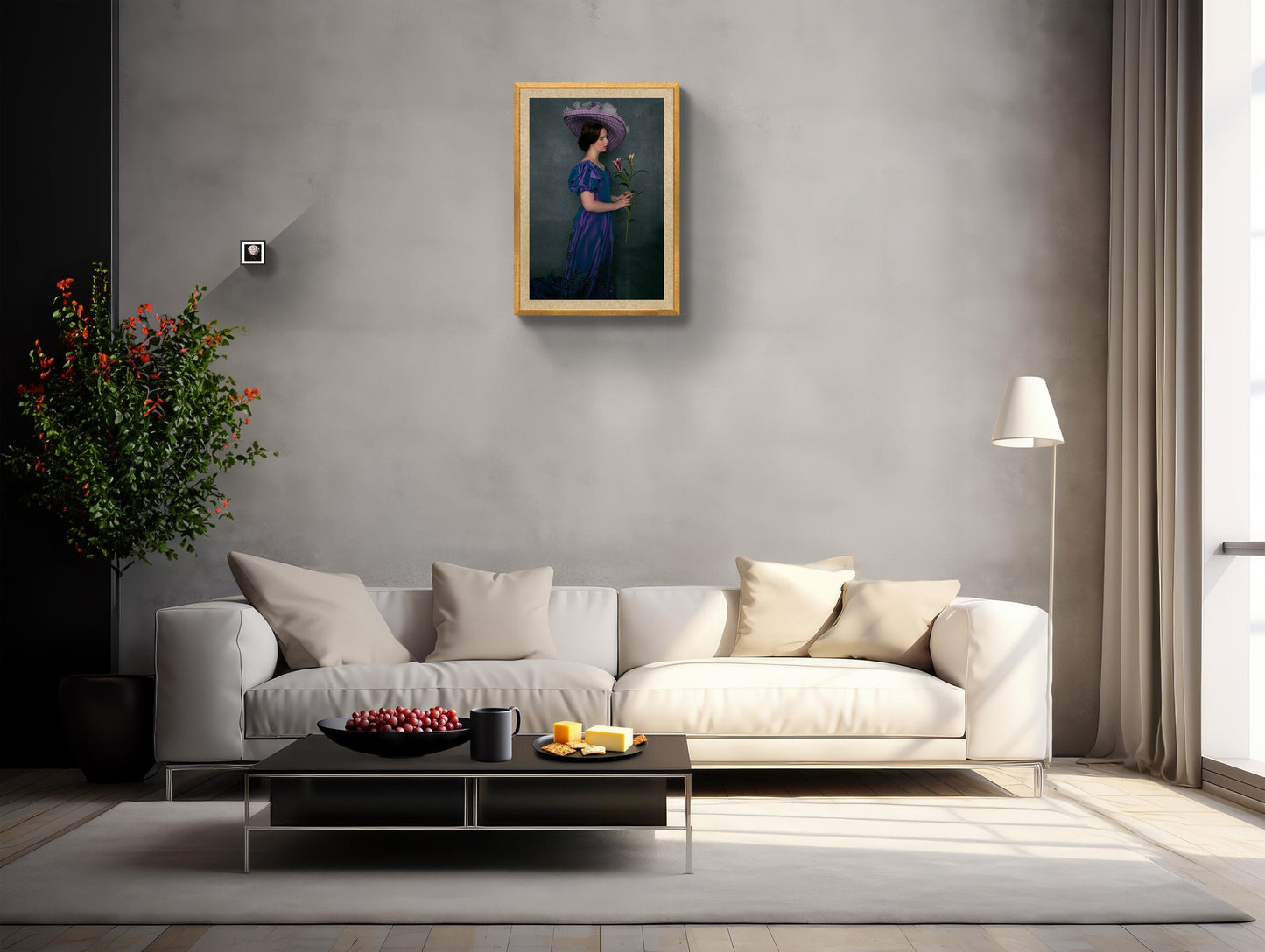 Edwardian Woman Portrait: Silent Heroines with Lilies Wall Art Rachel Vogeleisen Prints