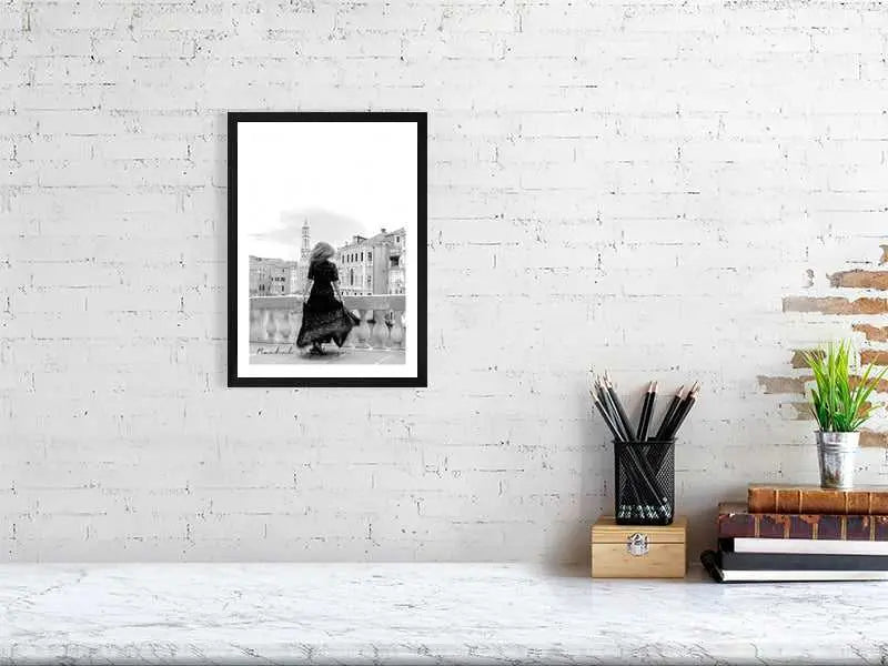 Venice Wall Art, Dancing on the Rialto Bridge, Image of New Beginnings Rachel Vogeleisen