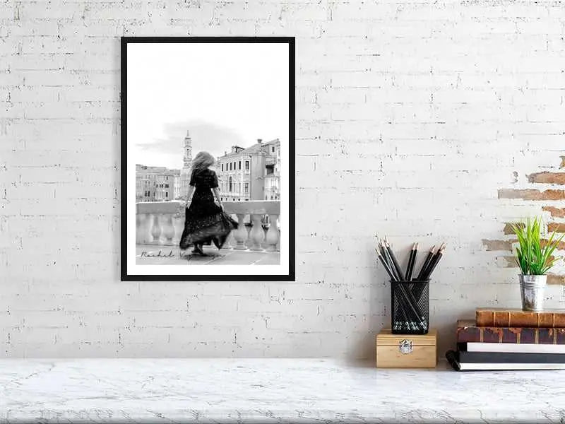 Venice Wall Art, Dancing on the Rialto Bridge, Image of New Beginnings Rachel Vogeleisen