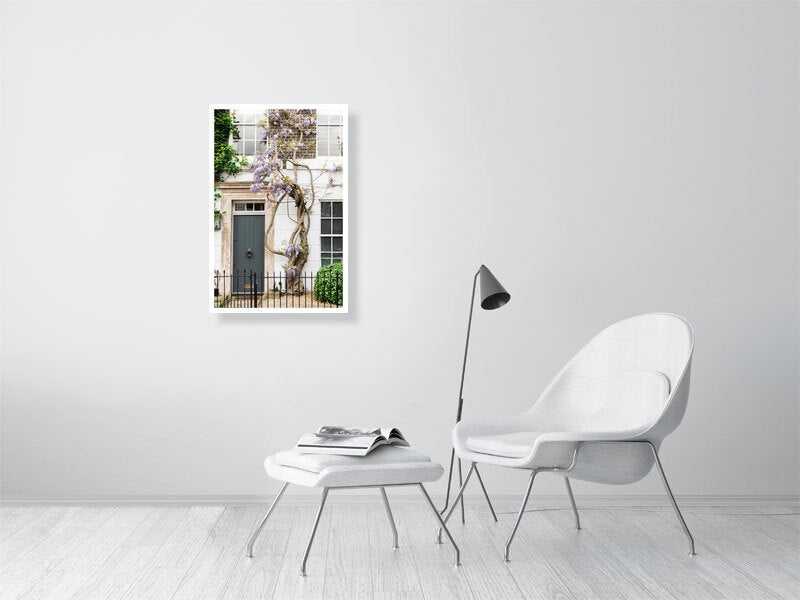 Wisteria Wall Art, London Door Art Print Rachel Vogeleisen