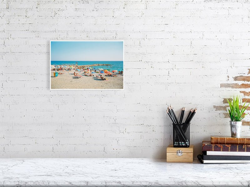 Italian Riviera Beach Wall Art, A Day At the Beach Rue Paradis Art Prints