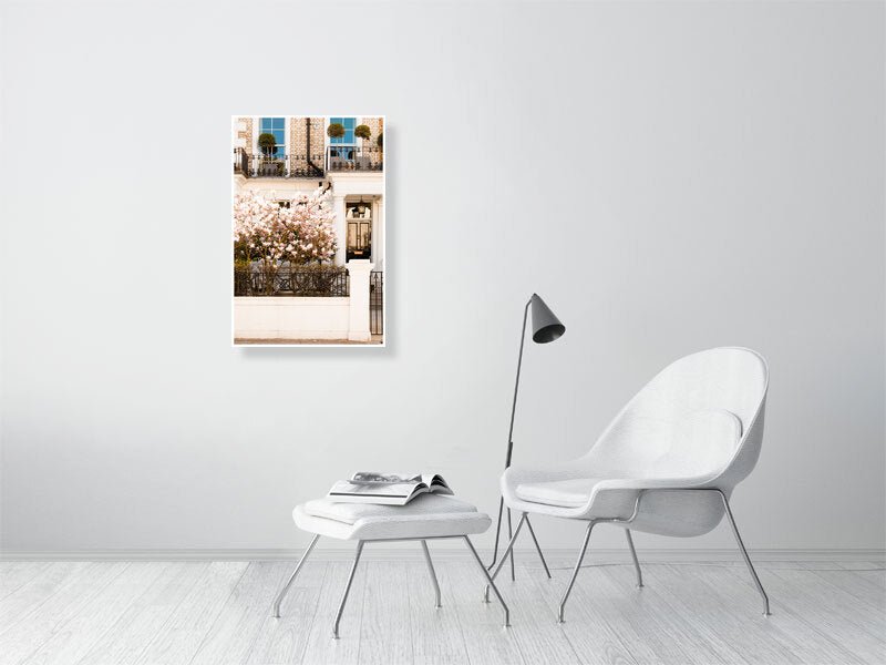 London Spring Blossom Art Print - Pink Magnolia Tree Wall Art Rue Paradis Art Prints