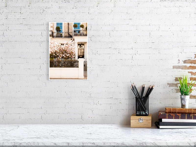 London Spring Blossom Art Print - Pink Magnolia Tree Wall Art Rue Paradis Art Prints