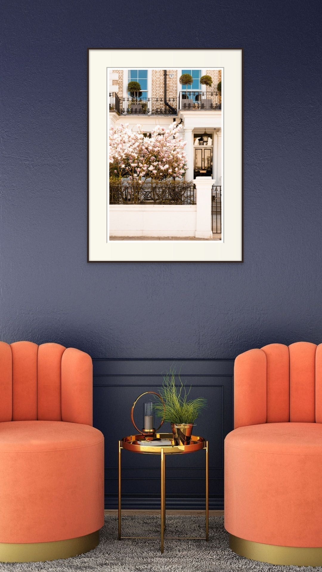 London Spring Blossom Art Print - Pink Magnolia Tree Wall Art Rue Paradis Art Prints
