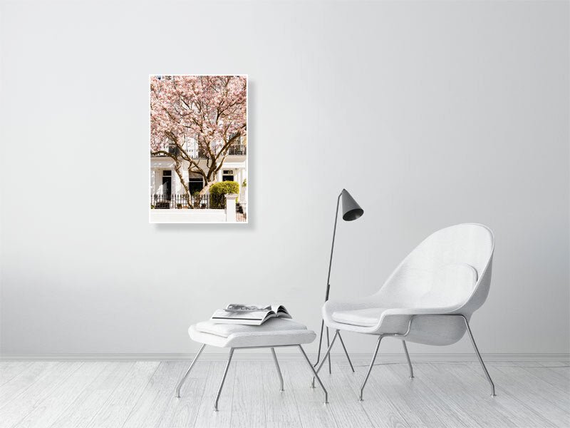 London Pink Magnolia Blossom Art Print, Spring Home Decor Rue Paradis Art Prints