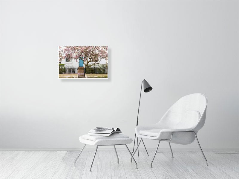 London Spring Home Decor, Pink Magnolia Tree Art Print Rue Paradis Art Prints