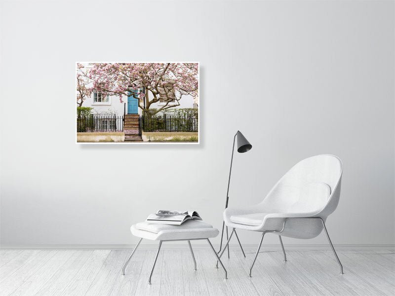 London Spring Home Decor, Pink Magnolia Tree Art Print Rue Paradis Art Prints