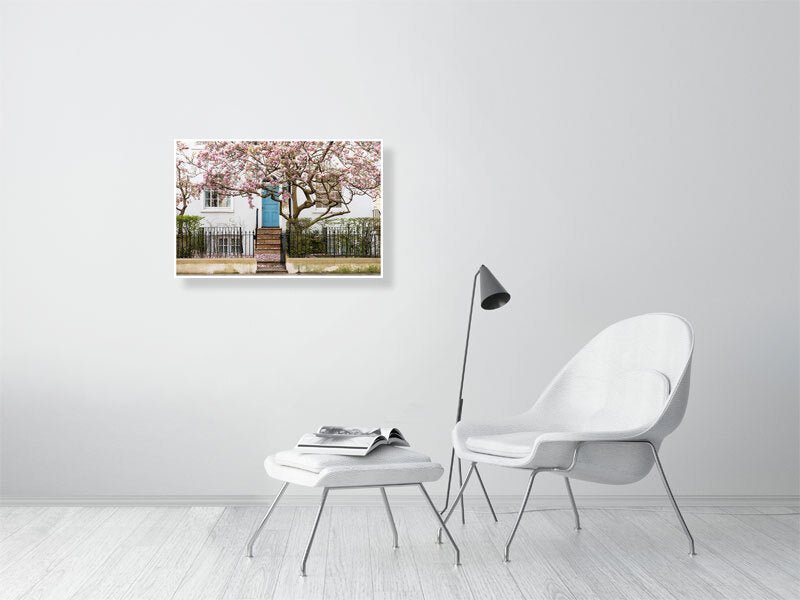 London Spring Home Decor, Pink Magnolia Tree Art Print Rue Paradis Art Prints