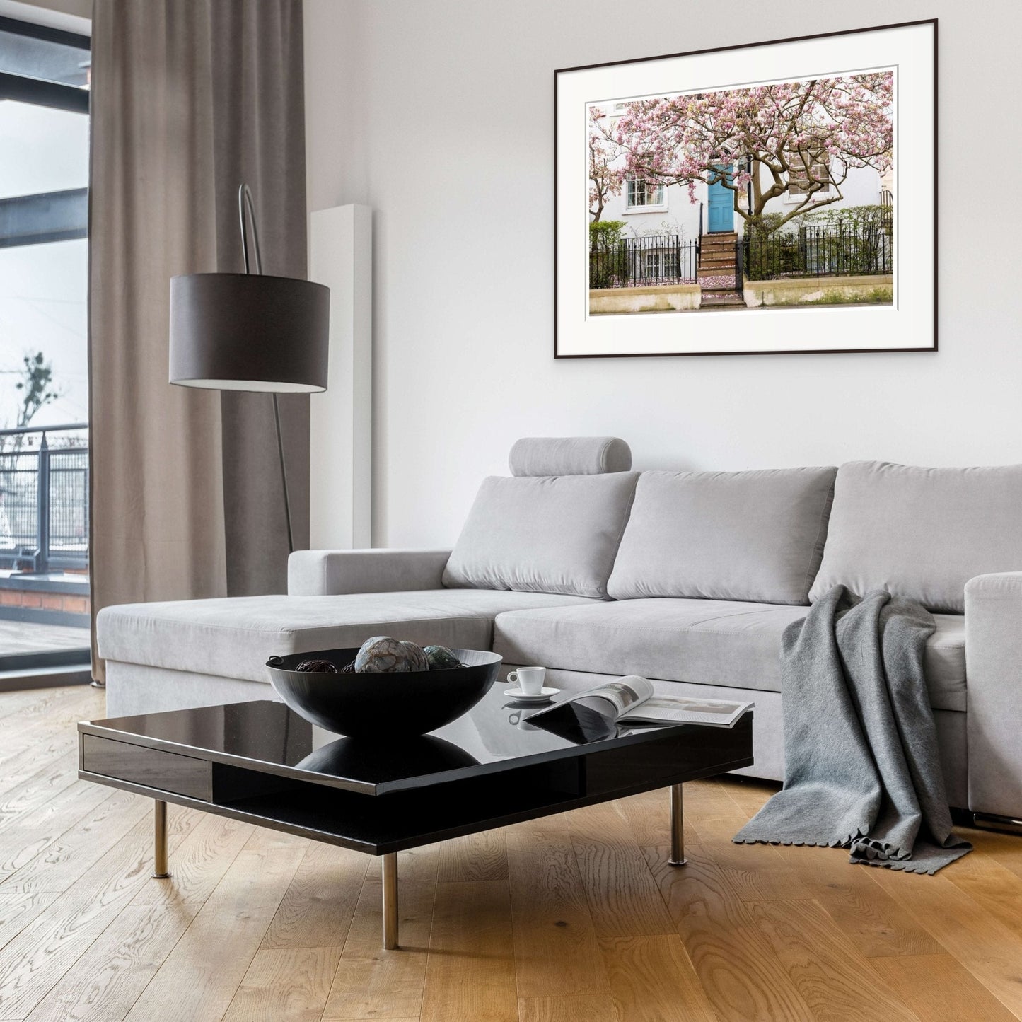 London Spring Home Decor, Pink Magnolia Tree Art Print Rue Paradis Art Prints