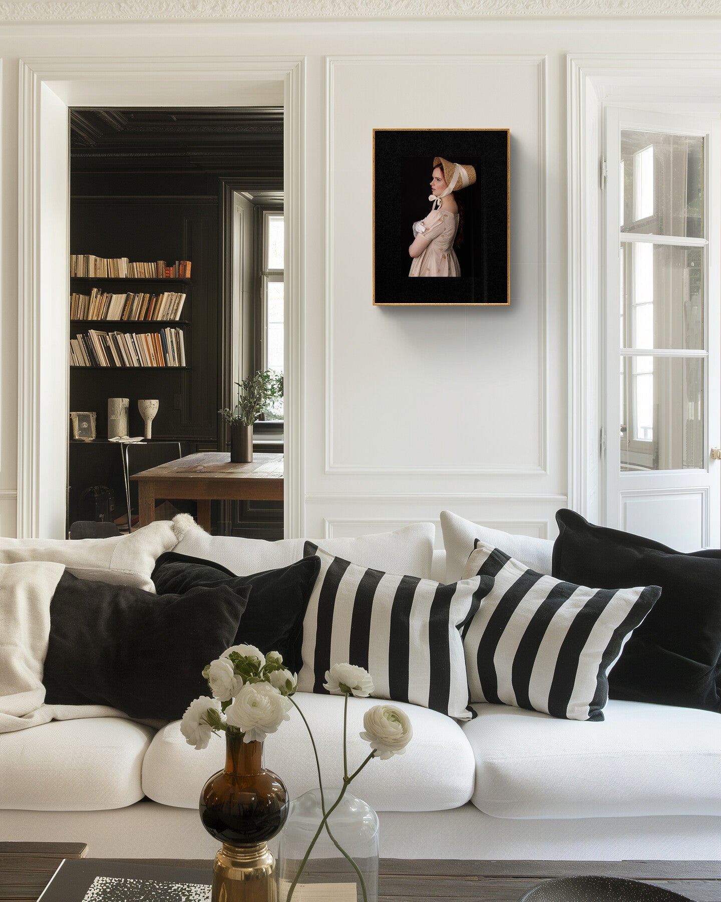 Feminine Wall Art: Regency Portrait - Rebel with a stance Rachel Vogeleisen Prints