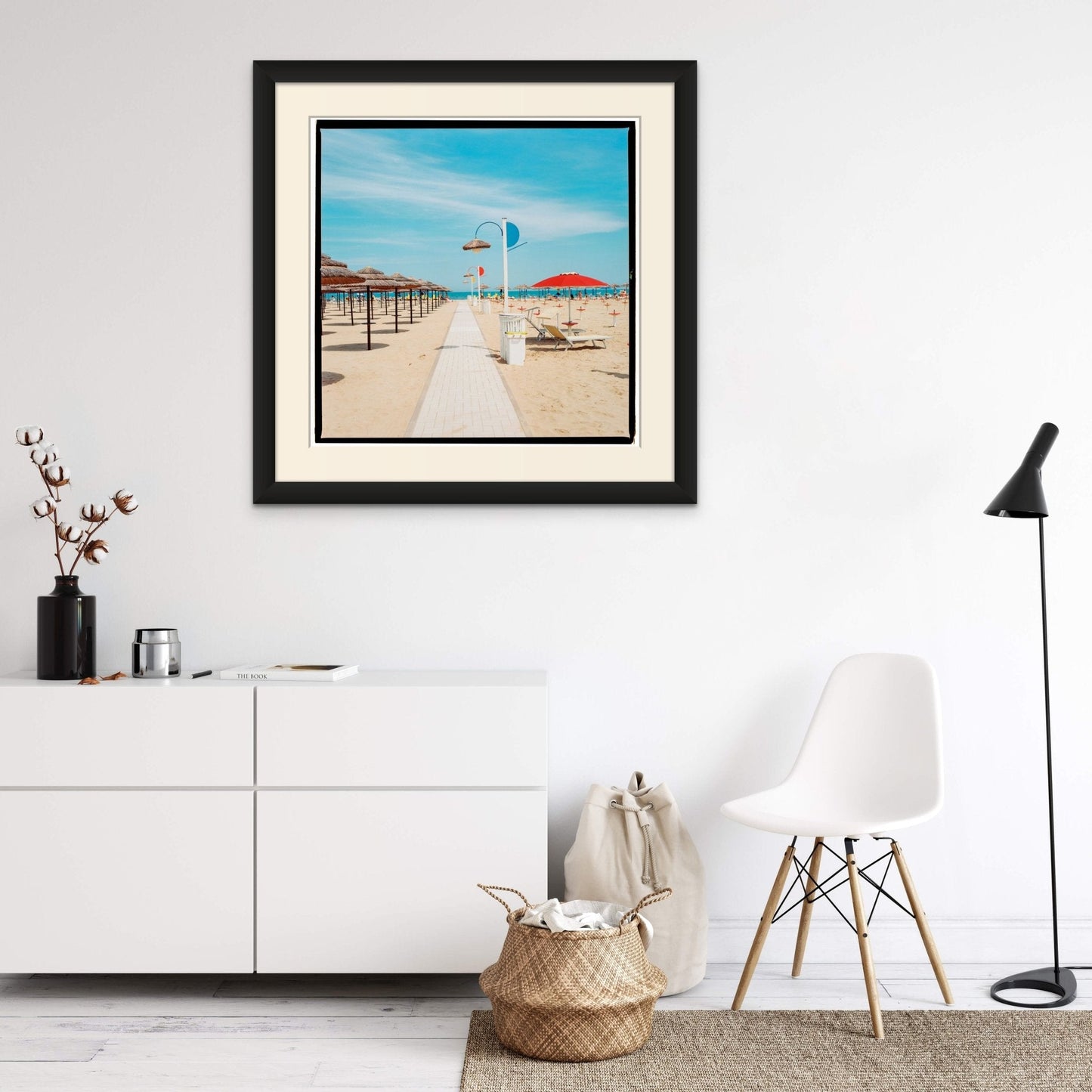 Rimini Beach Wall Art,Italian Coast Home Decor, Eco-Friendly