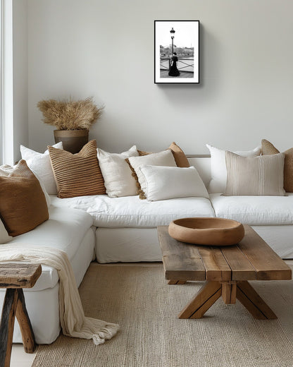 Boho Wall Decor, Dancing in Paris Art Print, black and white Rachel Vogeleisen