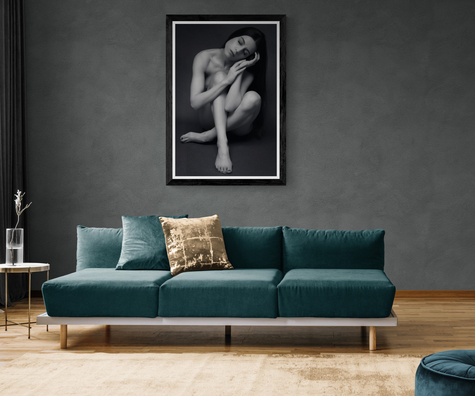 Feminine Artistic Nude Print  - Inner Harmony 30x45in