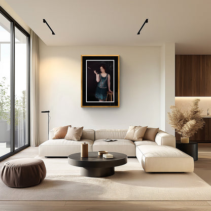 The 1920s Dapper, Feminine Wall Art, A Woman in Quiet Rebellion