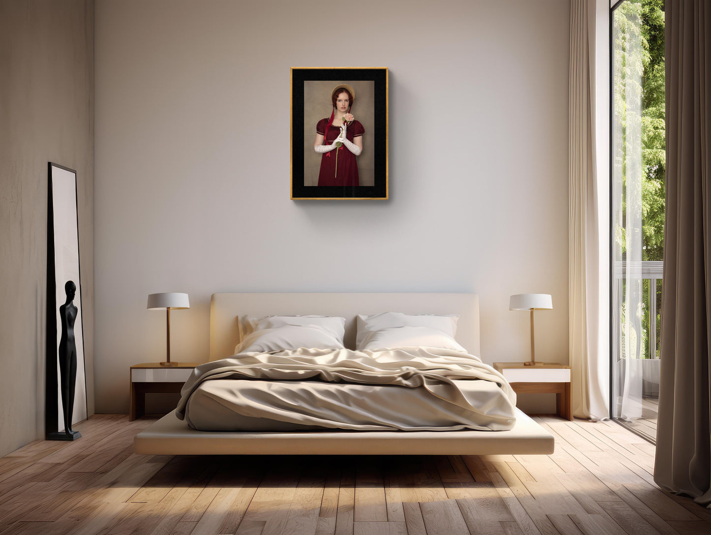 In plain sight Fine Art Portrait – A Regency rebel,Wall Art, Giclée Printlilac