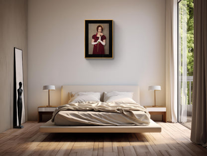 In plain sight Fine Art Portrait – A Regency rebel,Wall Art, Giclée Printlilac