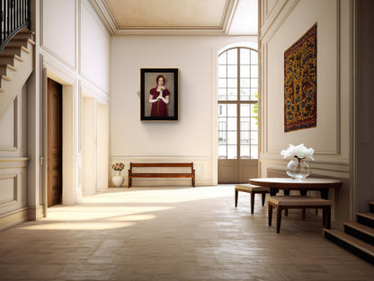 In plain sight Fine Art Portrait – A Regency rebel,Wall Art, Giclée Printlilac