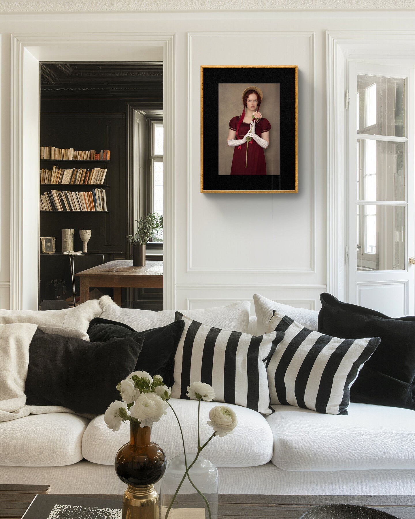 In plain sight Fine Art Portrait – A Regency rebel,Wall Art, Giclée Printlilac
