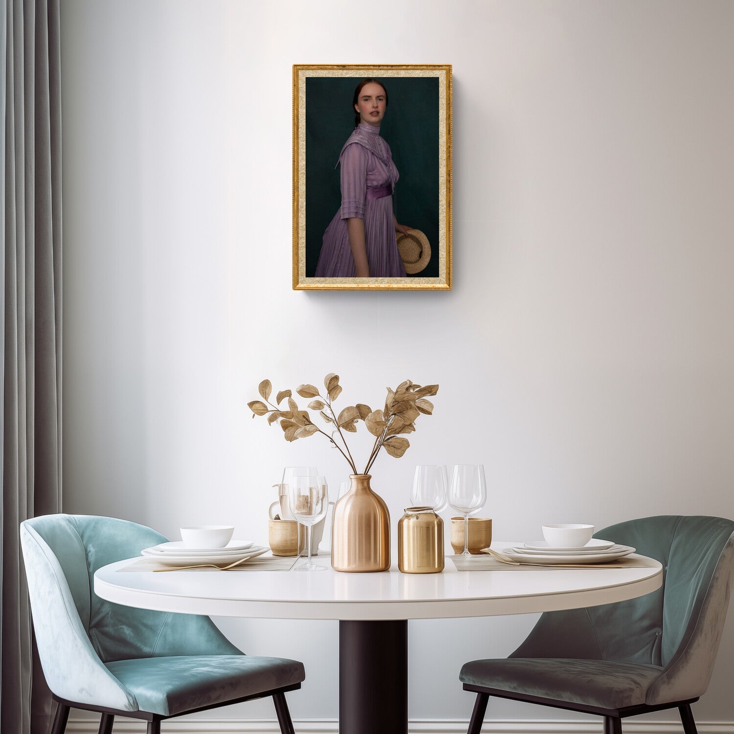 Edwardian Portrait of A Heroine, Feminine Wall Art Print Rachel Vogeleisen Prints