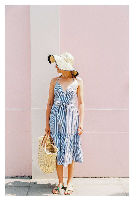 Modern Boho Wall Art: Feminine Art Print, 'The London Girl Waiting Rue Paradis Art Prints