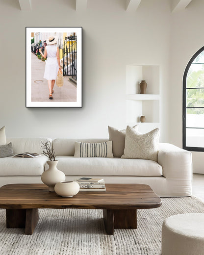 Stylish London Street Scene Wall Art - 'The London Girl' in Notting Hill Rue Paradis Prints