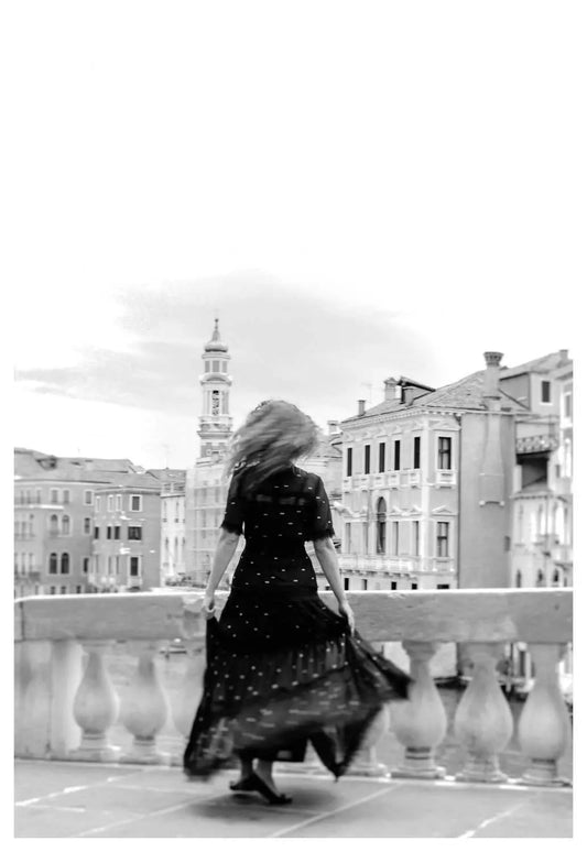 Venice Wall Art, Dancing on the Rialto Bridge, Image of New Beginnings Rachel Vogeleisen