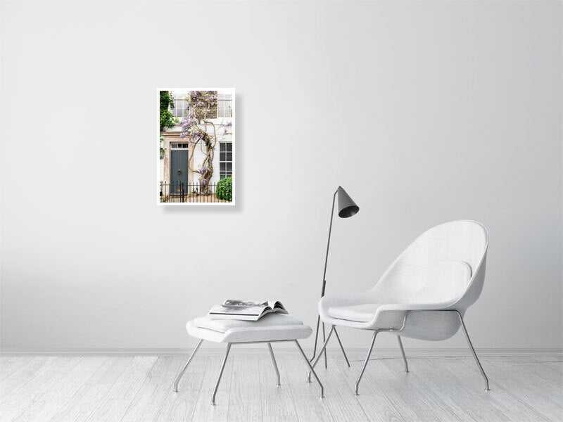 Wisteria Wall Art, London Door Art Print Rachel Vogeleisen