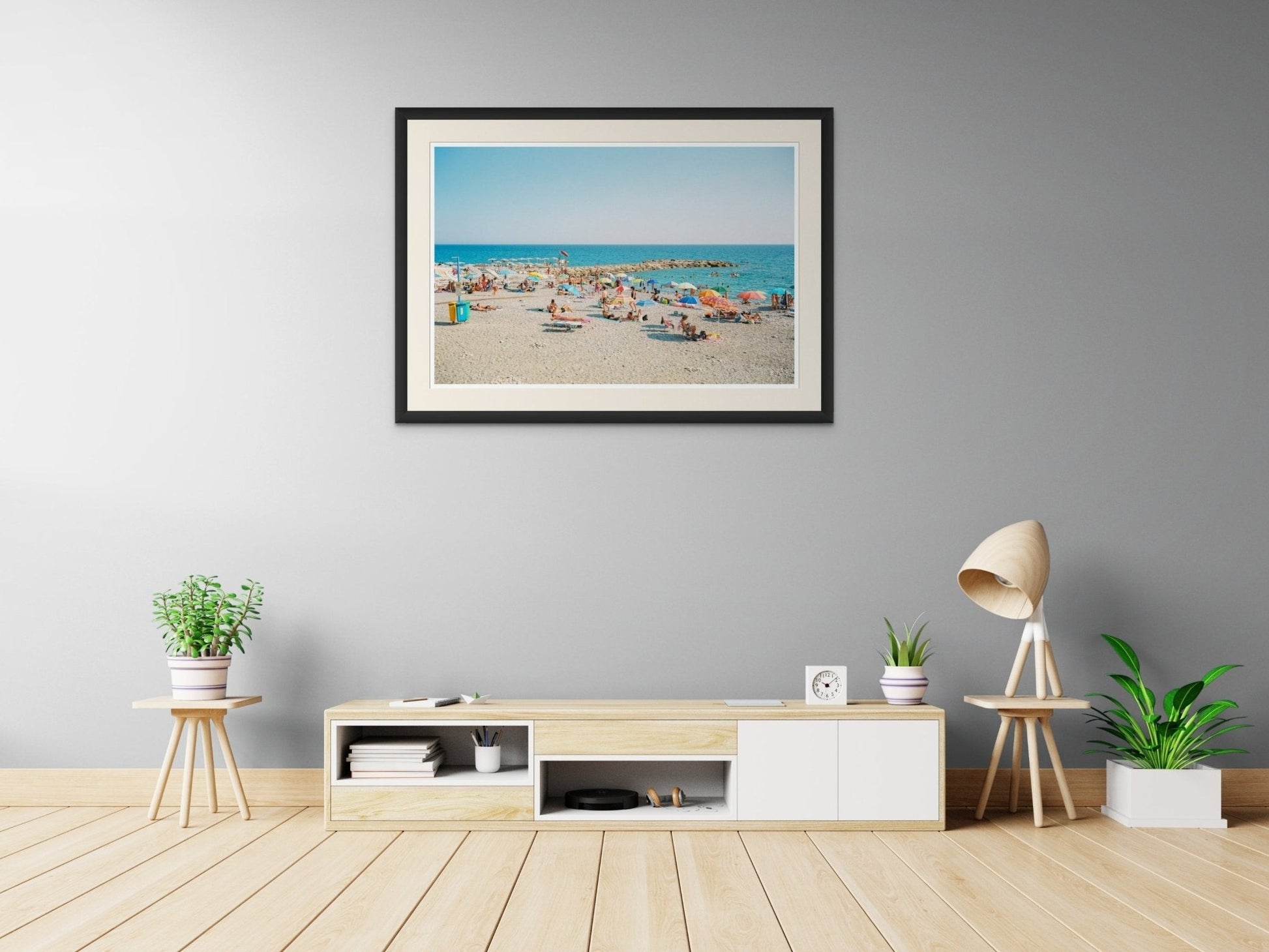 Italian Riviera Beach Wall Art, A Day At the Beach Rue Paradis Art Prints