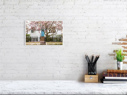 London Spring Home Decor, Pink Magnolia Tree Art Print Rue Paradis Art Prints