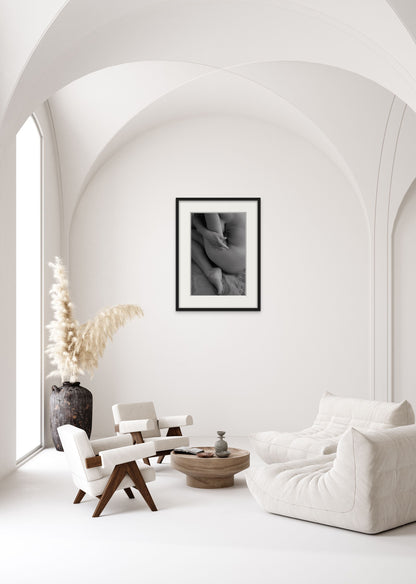 Feminine Nude Wall Art: Retreating in My Shell, Nude Art