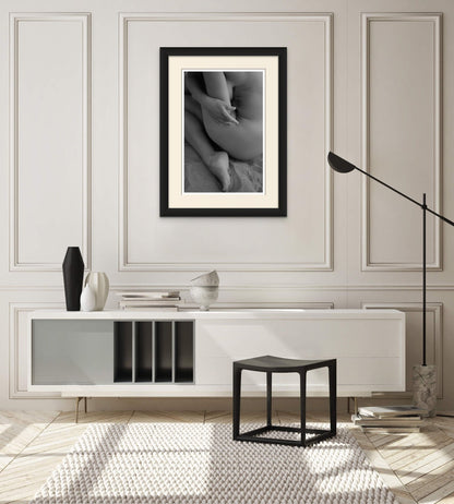 Feminine Nude Wall Art: Retreating in My Shell, Nude Art
