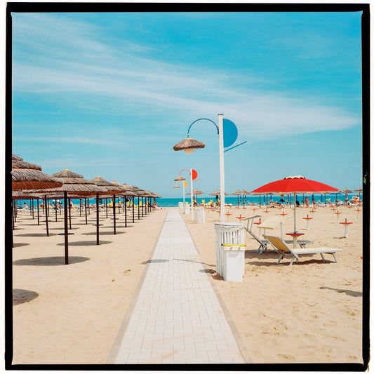Rimini Beach Wall Art,ItaliaRimini Beach Wall Art,Italian Coast Home Decor, Eco-Friendlyn Coast Home Decor, Eco-Friendly