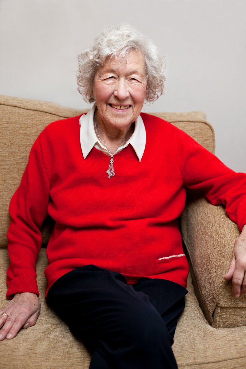 Portrait of Nancy Cooper who served in the Land Army during World War Two