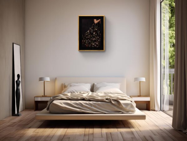 Spring Awakening Art Print – Abstract Dress in Motion Wall Art - Image 6
