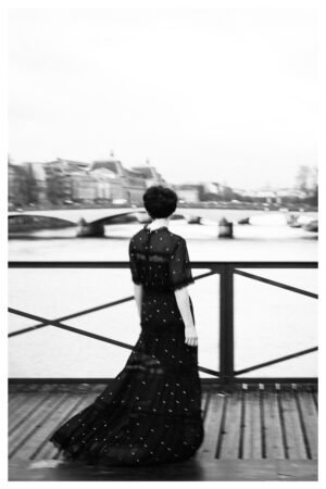 Boho Paris Dance Art Print | Black & White Wall Decor | The Joyful Journey Series
